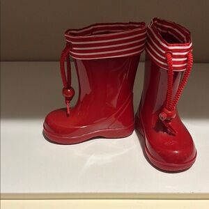 Red Kids Rain Boots